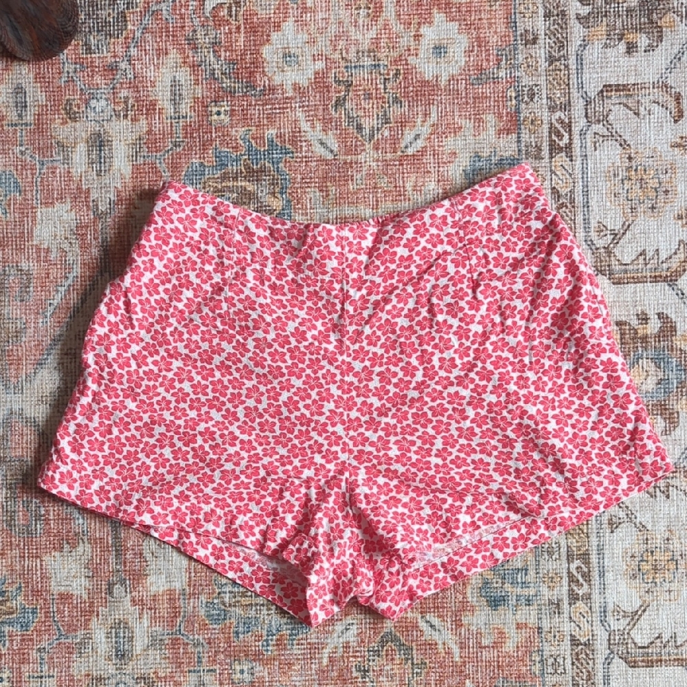 Billabong Pink Floral High Waist Shorts